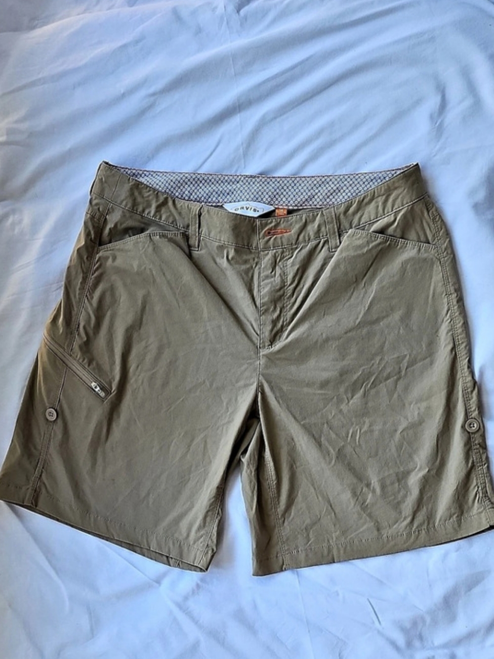 Orvis Women's Cargo Shorts Khaki/tan Like New